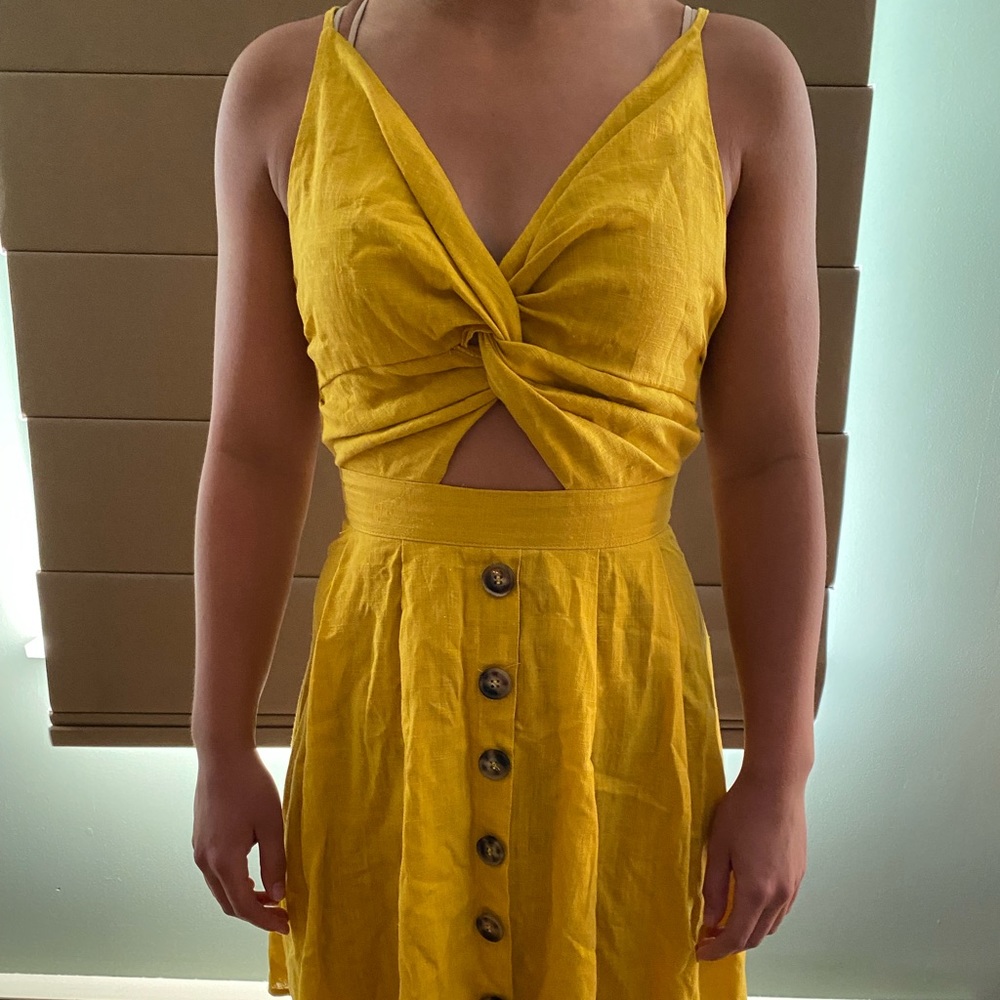 Yellow summer dress